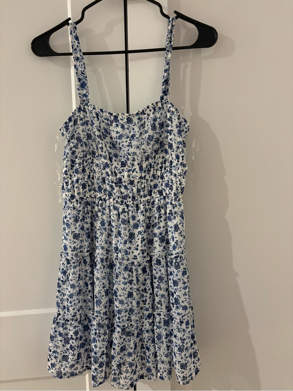 Trixxi White and Blue Floral  Sundress